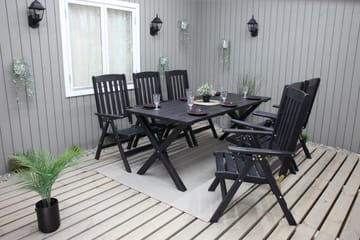 Oliver Matgrupp Utomhus 6 Utestolar - Brun - Utemöbler & utemiljö - Utegrupp - Matgrupp utomhus