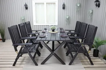 Oliver Matgrupp Utomhus 6 Utestolar - Brun - Utemöbler & utemiljö - Utegrupp - Matgrupp utomhus