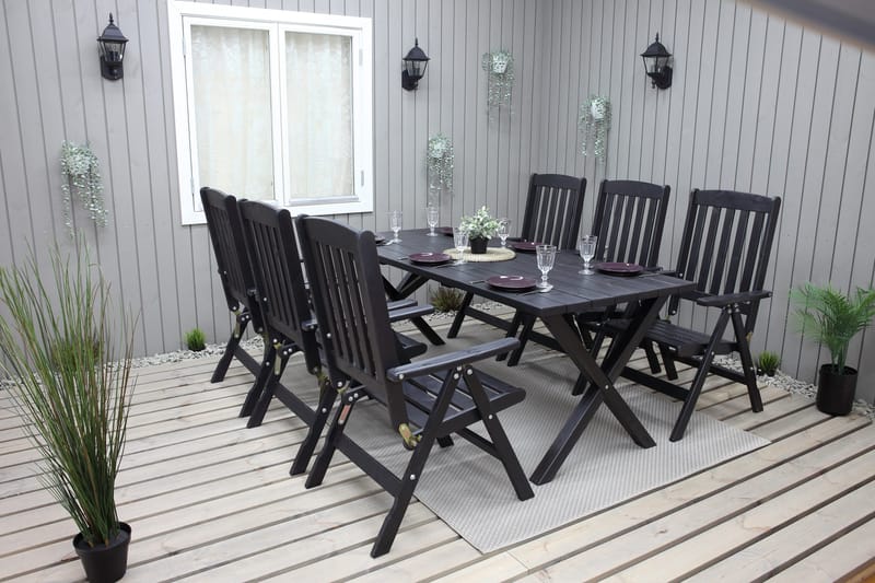 Oliver Matgrupp Utomhus 6 Utestolar - Brun - Utemöbler & utemiljö - Utegrupp - Matgrupp utomhus