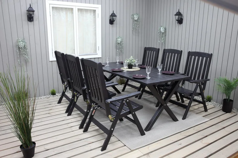 Oliver Matgrupp Utomhus 6 Utestolar - Brun - Utemöbler & utemiljö - Utegrupp - Matgrupp utomhus