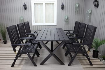 Oliver Matgrupp Utomhus 6 Utestolar - Brun - Utemöbler & utemiljö - Utegrupp - Matgrupp utomhus