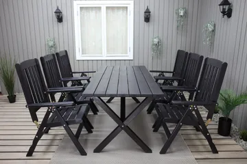 Oliver Matgrupp Utomhus 6 Utestolar - Brun - Utemöbler & utemiljö - Utegrupp - Matgrupp utomhus