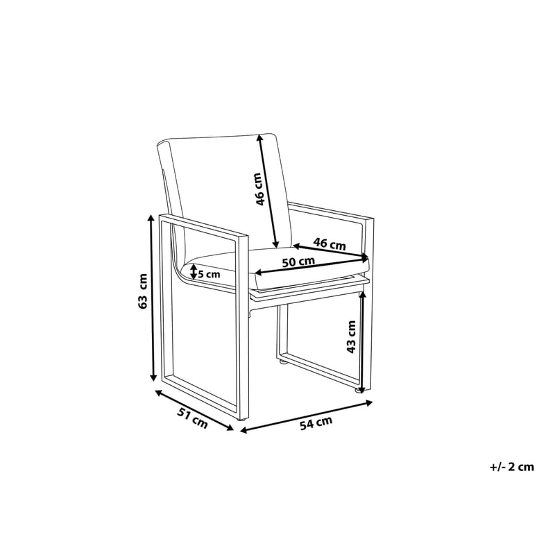 Pancole Trädgårdsmöbelset Med Utebord+6 Utestolar - Grå - Utemöbler & utemiljö - Utegrupp - Matgrupp utomhus