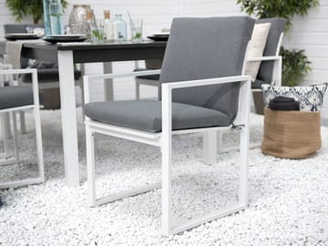 Pancole Trädgårdsmöbelset Med Utebord+6 Utestolar - Grå - Utemöbler & utemiljö - Utegrupp - Matgrupp utomhus