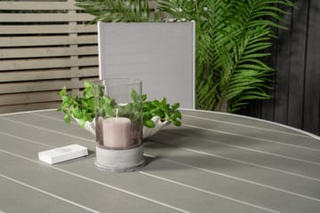 Parma Matgrupp Utomhus Rund Ø140cm + 4 Break Positionsstolar - Vit/Grå - Utemöbler & utemiljö - Utegrupp - Matgrupp utomhus