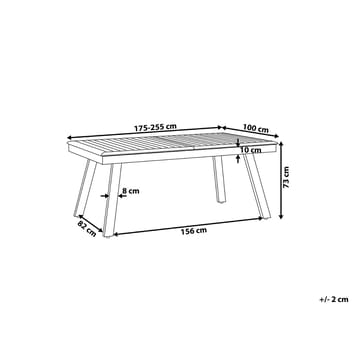 Pereta Trädgårdsmöbelset Med Utebord+6 Utestolar - Grå - Utemöbler & utemiljö - Utegrupp - Matgrupp utomhus