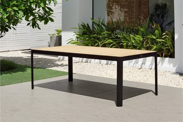 Portals Matgrupp Utomhus 209x105 cm + 2 Bänkar - Teak/Svart - Utemöbler & utemiljö - Utegrupp - Matgrupp utomhus