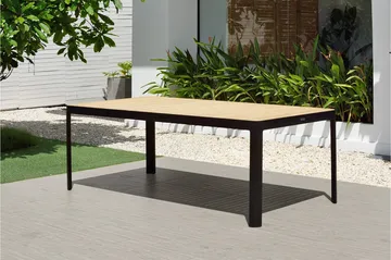 Portals Matgrupp Utomhus 209x105 cm + 2 Bänkar - Teak/Svart - Utemöbler & utemiljö - Utegrupp - Matgrupp utomhus