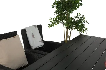 Portland Matgrupp Utomhus 152-210x90 + 4 Thor Fåtölj - Svart - Utemöbler & utemiljö - Utegrupp - Matgrupp utomhus