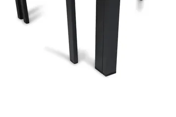 Portland Matgrupp Utomhus 152-210x90 + 6 Sierra Stapelstol - Svart - Utemöbler & utemiljö - Utegrupp - Matgrupp utomhus