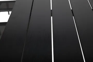 Portland Matgrupp Utomhus 152-210x90 + 6 Sierra Stapelstol - Svart - Utemöbler & utemiljö - Utegrupp - Matgrupp utomhus