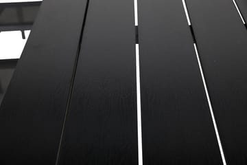 Portland Matgrupp Utomhus 152-210x90 + 6 Sierra Stapelstol - Svart - Utemöbler & utemiljö - Utegrupp - Matgrupp utomhus