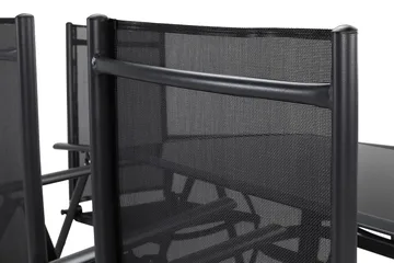 Primavera Matgrupp 150x90 + 6 Stolar - Svart - Utemöbler & utemiljö - Utegrupp - Matgrupp utomhus