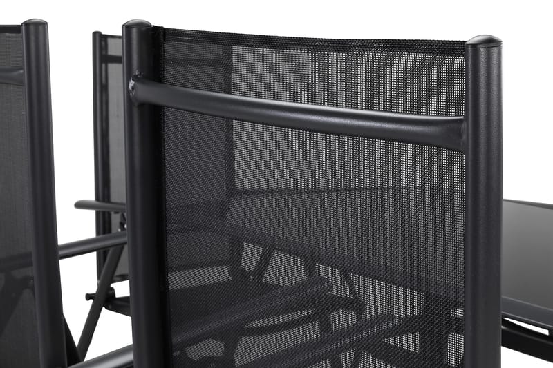 Primavera Matgrupp 150x90 + 6 Stolar - Svart - Utemöbler & utemiljö - Utegrupp - Matgrupp utomhus