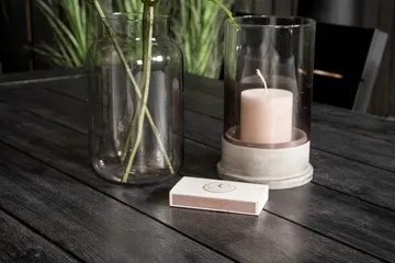 Rives Matgrupp Utomhus 200cm + 6 Levels Stapelbara Matstolar - Svart - Utemöbler & utemiljö - Utegrupp - Matgrupp utomhus