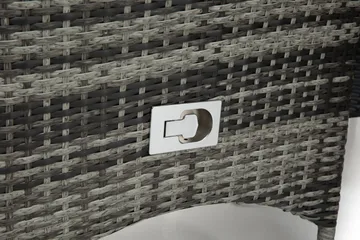 Round Matgrupp Ø140 + 6 Jenny Ställbar Fåtölj - Svart/Grå - Utemöbler & utemiljö - Utegrupp - Matgrupp utomhus