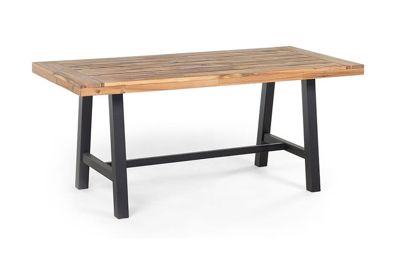 Scania Trädgårdmöbelset Utebord+ 2 Bänkar Utomhus 80 cm - Svart - Utemöbler & utemiljö - Utegrupp - Matgrupp utomhus