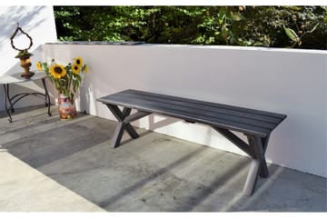 Scottsdale Matgrupp Utomhus 150 cm + 2 Solanum Utestolar - Grå - Utemöbler & utemiljö - Utegrupp - Matgrupp utomhus