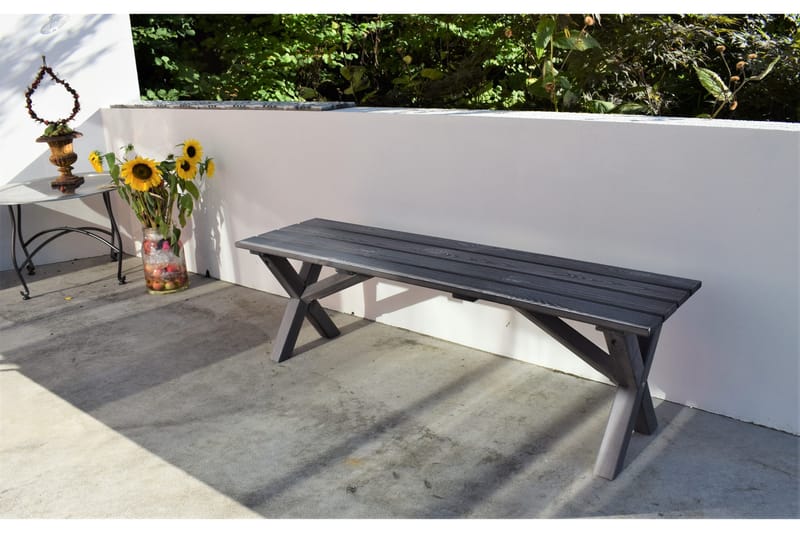 Scottsdale Matgrupp Utomhus 150 cm + 2 Solanum Utestolar - Grå - Utemöbler & utemiljö - Utegrupp - Matgrupp utomhus