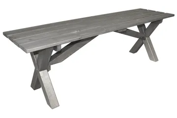 Scottsdale Matgrupp Utomhus 150 cm + 2 Solanum Utestolar - Grå - Utemöbler & utemiljö - Utegrupp - Matgrupp utomhus