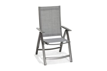 Solana Matgrupp Utomhus 160 cm + 4 Positionsstolar - Grå - Utemöbler & utemiljö - Utegrupp - Matgrupp utomhus