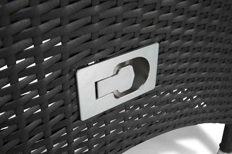 Thor Matgrupp Ø140 + 6 Jenny Ställbar Fåtölj - Grå/Svart - Utemöbler & utemiljö - Utegrupp - Matgrupp utomhus