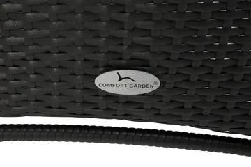 Thor Matgrupp Ø140 + 6 Jenny Ställbar Fåtölj - Svart - Utemöbler & utemiljö - Utegrupp - Matgrupp utomhus