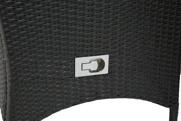 Thor Matgrupp Ø140 + 6 Jenny Ställbar Fåtölj - Svart - Utemöbler & utemiljö - Utegrupp - Matgrupp utomhus