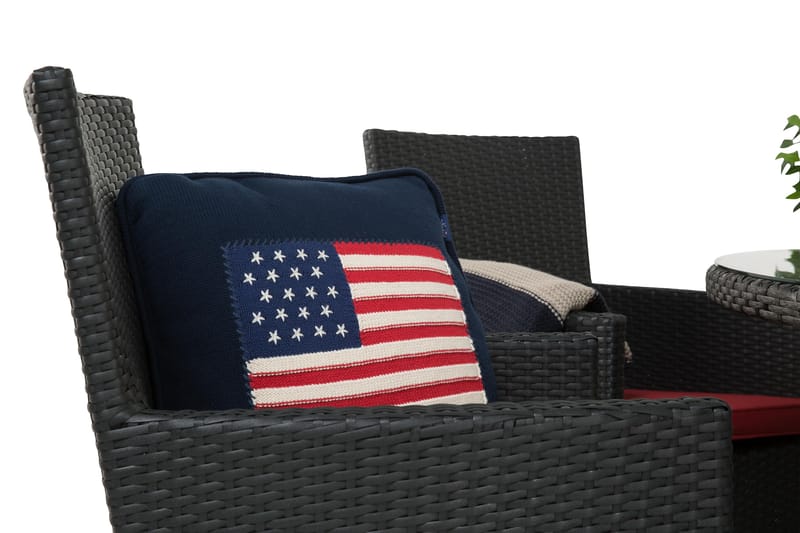 Thor Matgrupp Ø140 + 6 Thor Fåtölj - Grå/Svart - Utemöbler & utemiljö - Utegrupp - Matgrupp utomhus