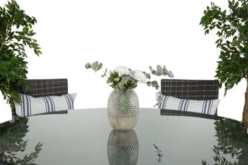 Thor Matgrupp Ø140 + 6 Thor Fåtölj - Svart/Grå - Utemöbler & utemiljö - Utegrupp - Matgrupp utomhus