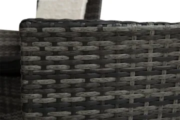 Thor Matgrupp Ø140 + 6 Thor Fåtölj - Svart/Grå - Utemöbler & utemiljö - Utegrupp - Matgrupp utomhus