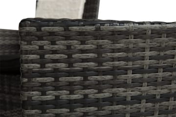 Thor Matgrupp Ø140 + 6 Thor Fåtölj - Svart/Grå - Utemöbler & utemiljö - Utegrupp - Matgrupp utomhus