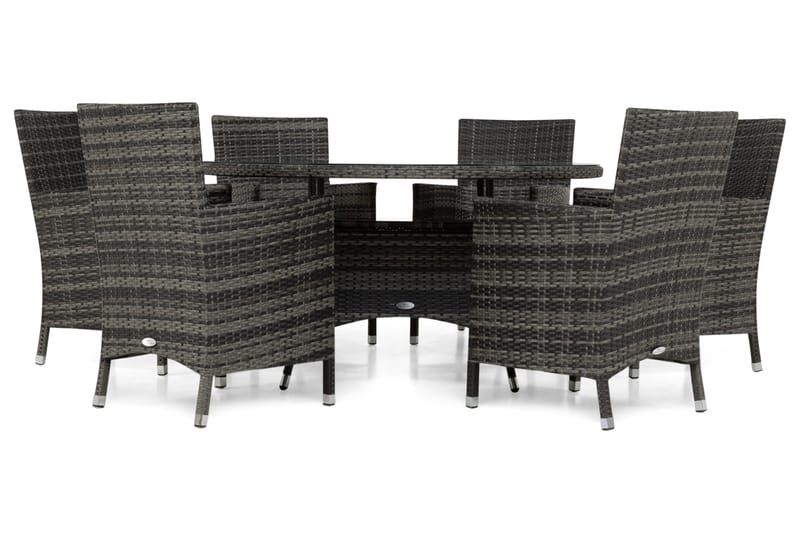 Thor Matgrupp Ø140+6 Thor Stolar - Grå/Grå - Utemöbler & utemiljö - Utegrupp - Matgrupp utomhus