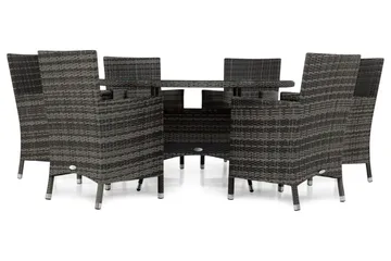 Thor Matgrupp Ø140+6 Thor Stolar - Grå/Grå - Utemöbler & utemiljö - Utegrupp - Matgrupp utomhus