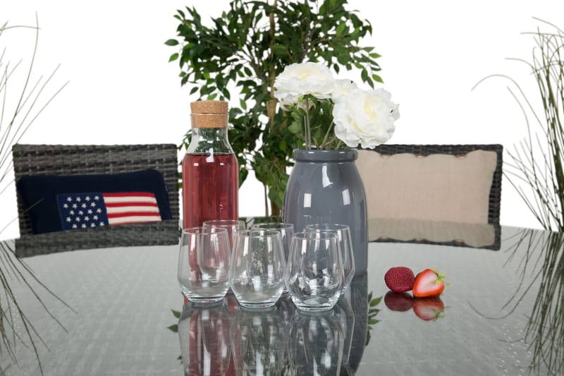 Thor Matgrupp Ø140+6 Thor Stolar - Grå/Grå - Utemöbler & utemiljö - Utegrupp - Matgrupp utomhus