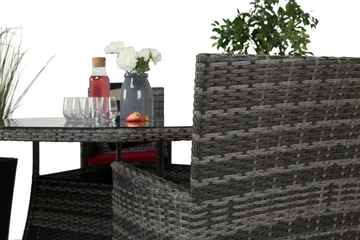 Thor Matgrupp Utomhus Ø140+4 Thor Stolar - Grå/Grå - Utemöbler & utemiljö - Utegrupp - Matgrupp utomhus