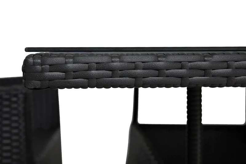 Thor Matgrupp Utomhus 140 + 4 Jenny Ställbar Fåtölj - Svart/Svart - Utemöbler & utemiljö - Utegrupp - Matgrupp utomhus