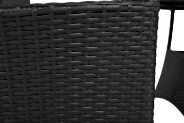 Thor Matgrupp Utomhus 140 + 4 Jenny Ställbar Fåtölj - Svart/Svart - Utemöbler & utemiljö - Utegrupp - Matgrupp utomhus