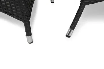 Thor Matgrupp Utomhus 140 + 4 Jenny Ställbar Fåtölj - Svart/Svart - Utemöbler & utemiljö - Utegrupp - Matgrupp utomhus