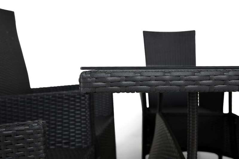 Thor Matgrupp Utomhus 140 + 6 Jenny Ställbar Fåtölj - Svart/Svart - Utemöbler & utemiljö - Utegrupp - Matgrupp utomhus