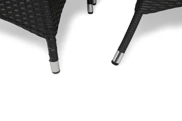 Thor Matgrupp Utomhus 140 + 6 Jenny Ställbar Fåtölj - Svart/Svart - Utemöbler & utemiljö - Utegrupp - Matgrupp utomhus