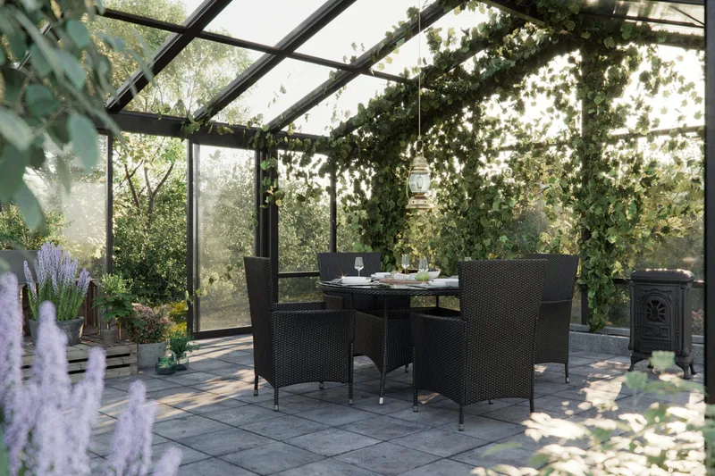 Thor Matgrupp Utomhus 140 + 6 Thor Fåtölj - Svart - Utemöbler & utemiljö - Utegrupp - Matgrupp utomhus