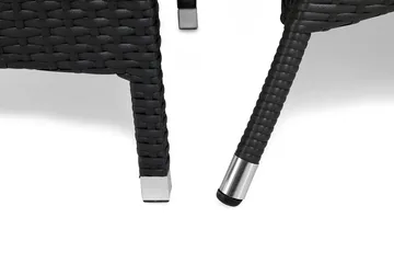 Thor Matgrupp Utomhus 140 + 6 Thor Fåtölj - Svart - Utemöbler & utemiljö - Utegrupp - Matgrupp utomhus