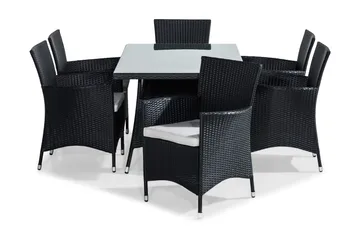 Thor Matgrupp Utomhus 140 cm inkl 6 Fåtöljer - Utemöbler & utemiljö - Utegrupp - Matgrupp utomhus