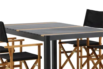Togo Matgrupp Utomhus 150x100 cm + 4 Marion Stol - Svart/Brun - Utemöbler & utemiljö - Utegrupp - Matgrupp utomhus