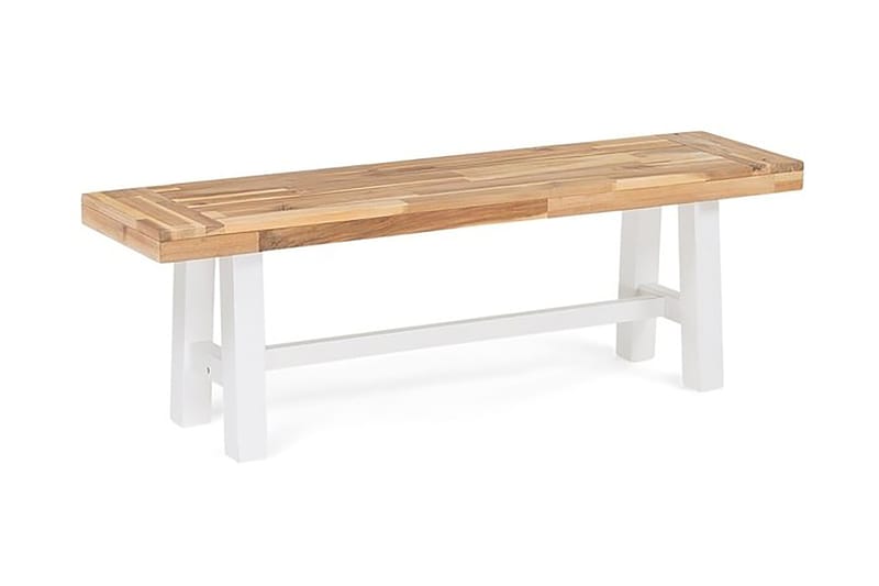 Trädgårdmöbelset Utebord+ 2 Bänkar Utomhus Scania 80 cm - Vit - Utemöbler & utemiljö - Utegrupp - Matgrupp utomhus