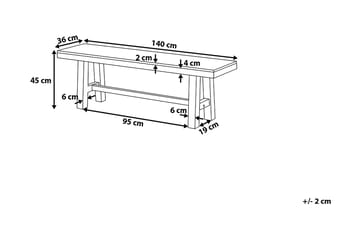 Trädgårdmöbelset Utebord+ 2 Bänkar Utomhus Scania 80 cm - Vit - Utemöbler & utemiljö - Utegrupp - Matgrupp utomhus