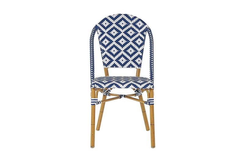 Trädgårdsmöbelset av Utebord och 4 Utestolar RIFREDDO - Blå - Utemöbler & utemiljö - Utegrupp - Matgrupp utomhus