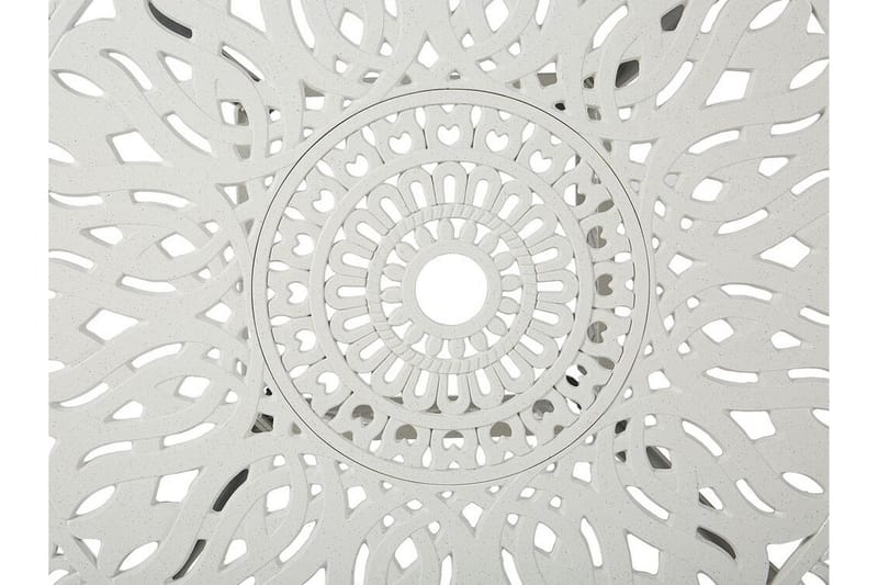 Trädgårdsmöbelset av Utebord och 4 Utestolar vit ANCONA - Vit - Utemöbler & utemiljö - Utegrupp - Matgrupp utomhus