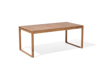 Trädgårdsmöbelset Med Utebord + 8 Utestolar+Sidobord Sassari - Trä|Natur - Utemöbler & utemiljö - Utegrupp - Matgrupp utomhus